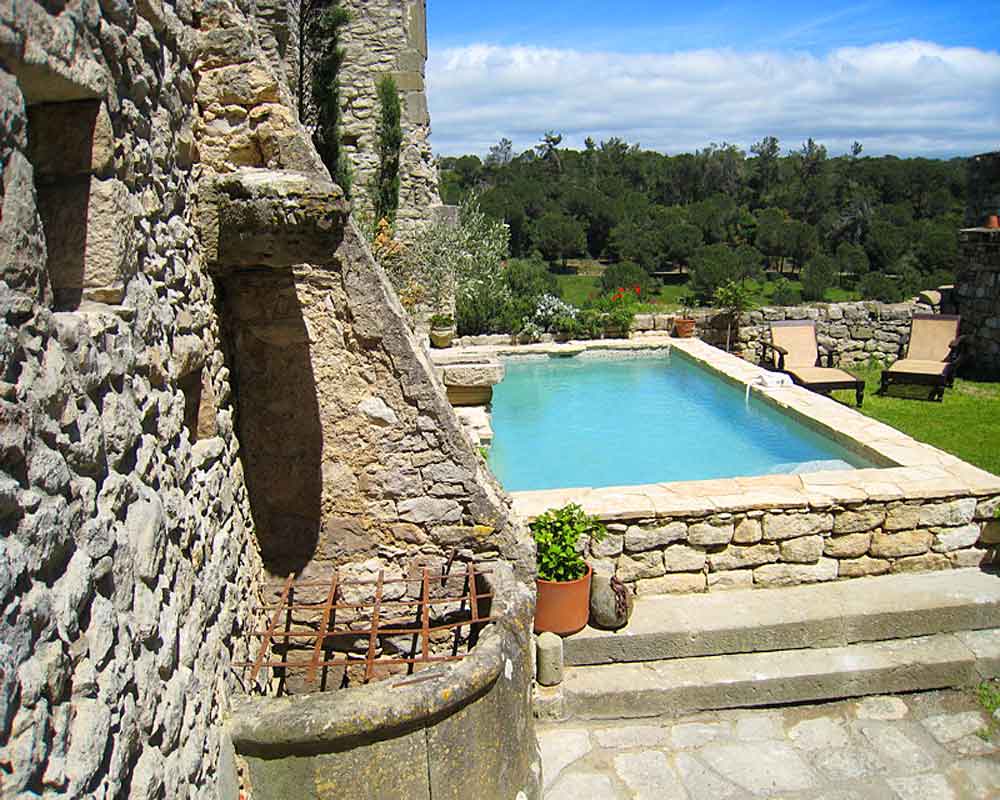 Historic Chateau Aulriac for rent near Carcassonne with pool, sleeps 12