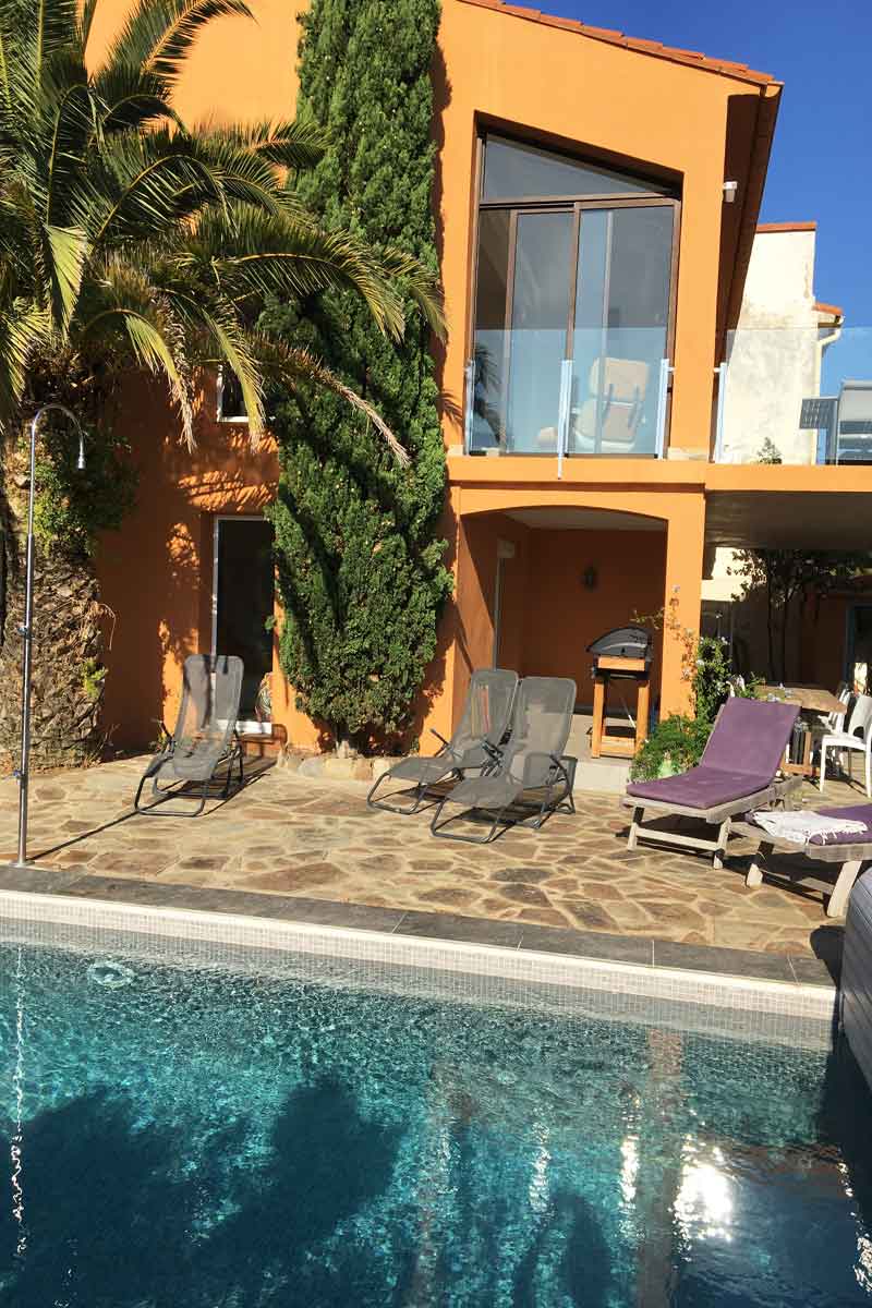 Collioure Holiday Villa With Pool To Rent In The South Of France First Floor Terrace And Pool South Of France Luxury Villa To Rent