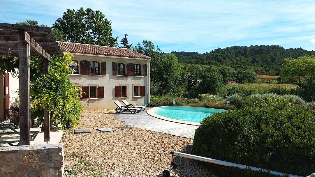 Minervois villa rental with pool