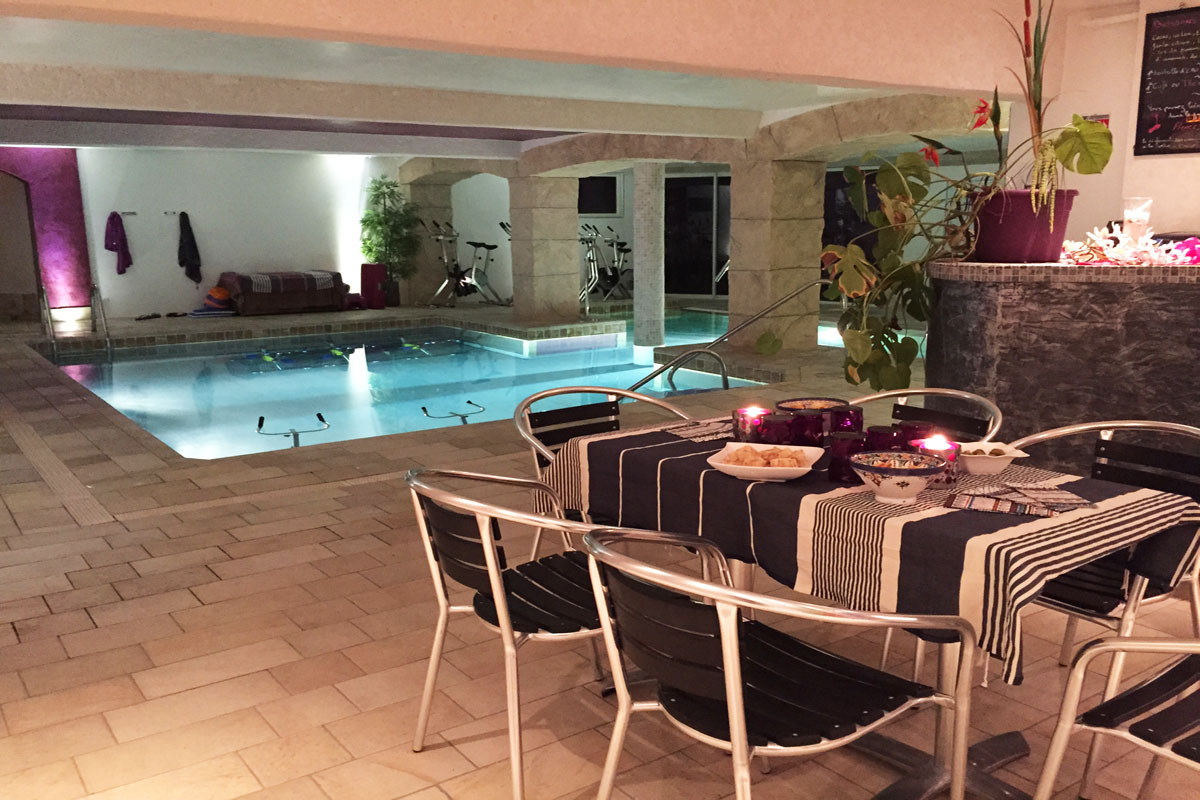South France Holiday Villa With Luxury Spa Retreat And Heated Pool The Indoor Pool And Spa Centre