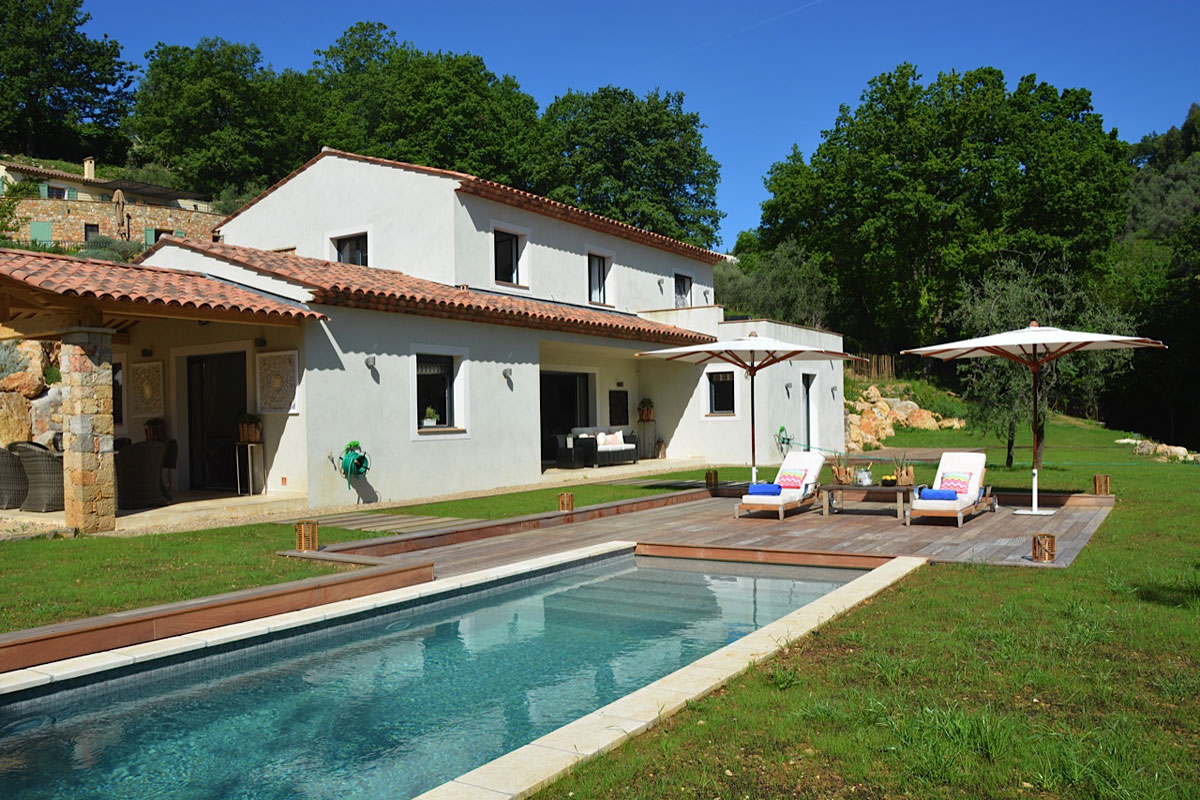 Cote d'Azur family rental 8 pool